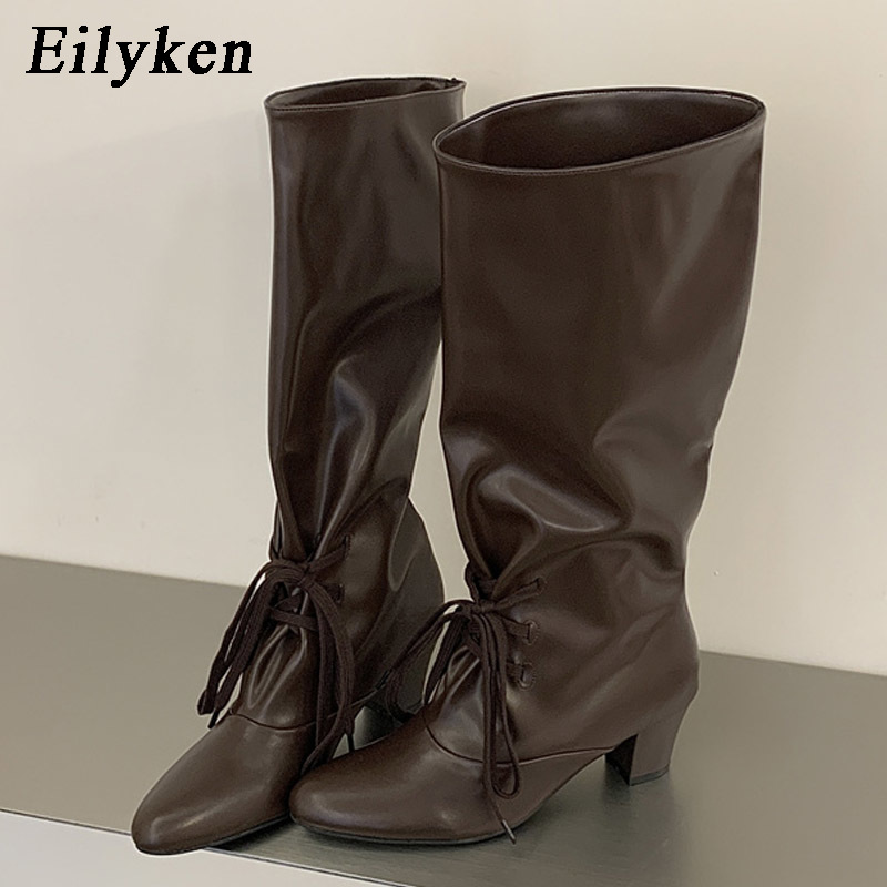 Winter Fashion Women Boots - Eilyken Winter Fashion Lace Up Woman
