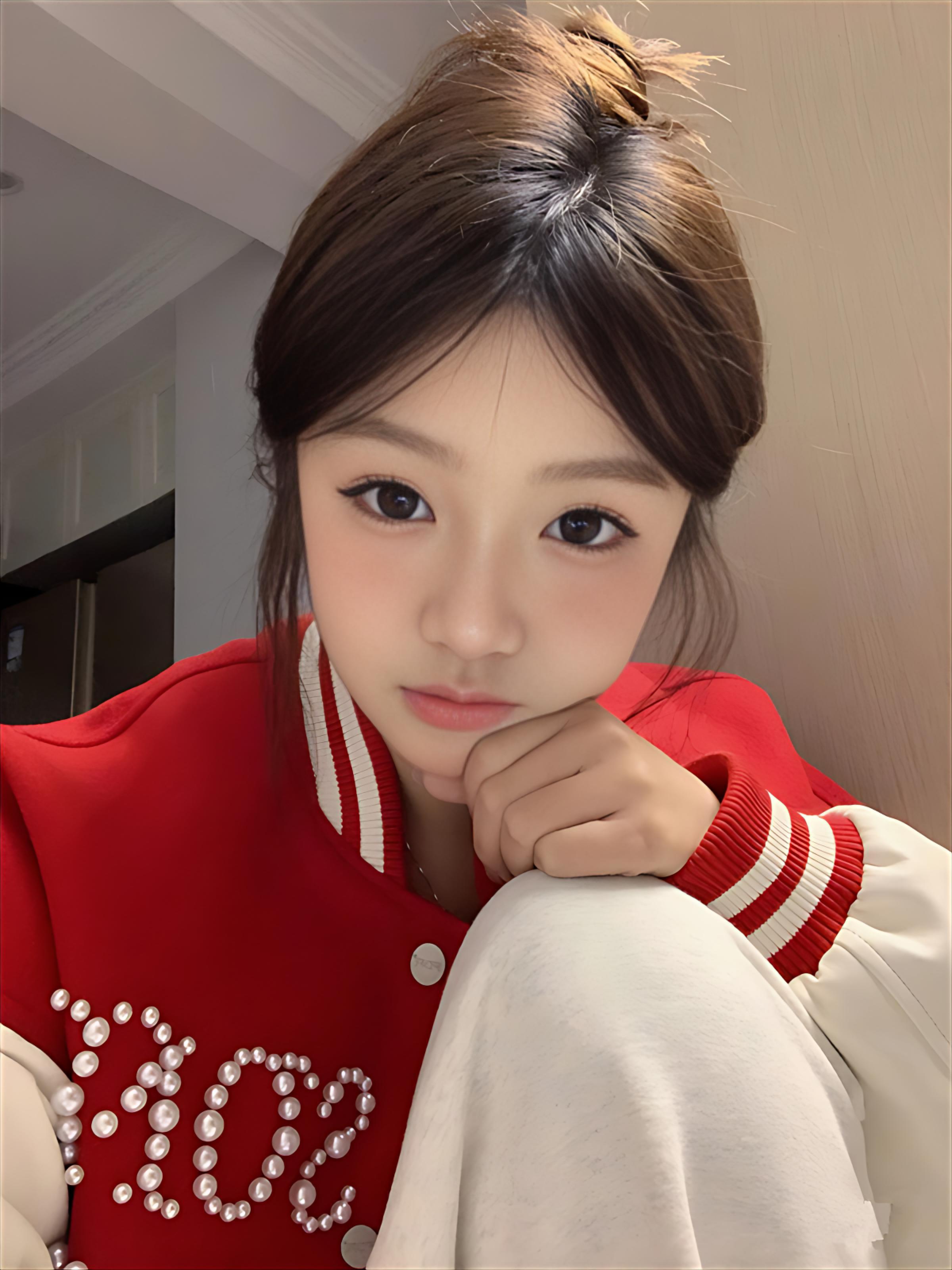 Sherpa Coat Women - Baseball Jackets Girls Red Womens Winter