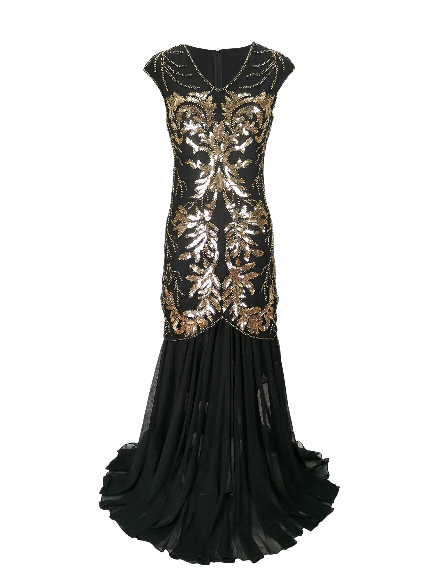Women'S Fashion In 1920 - 1920 Sequined Chiffon Dress Vintage Movie