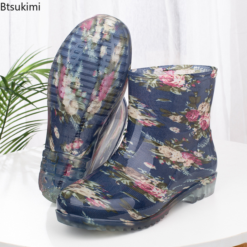 Women'S Fashion Rain Boots - Fashion Women's Waterproof Rain Boots Warm