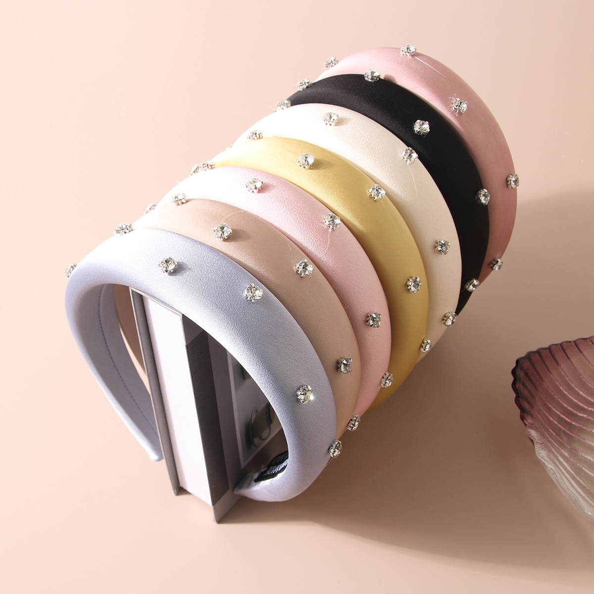 Women Fashion Japan - Luxury Rhinestone Sponge Headband for Women