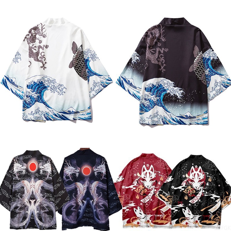 Chinese Style Harajuku Haori P - Women'S Fashion Kimono 评论和价格