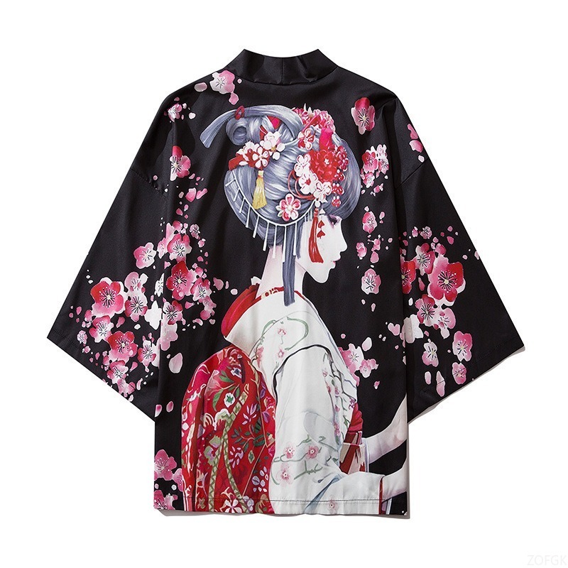 Chinese Style Harajuku Haori P - Women'S Fashion Kimono 评论和价格