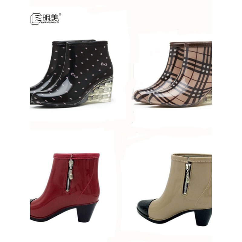 Women's High Heel Rain Boots S - Women'S Fashion Rain Boots 评论和价格