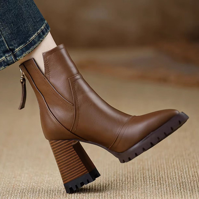 Oulylan Thick High-heeled Wome - Winter Fashion Women Boots 评论和价格