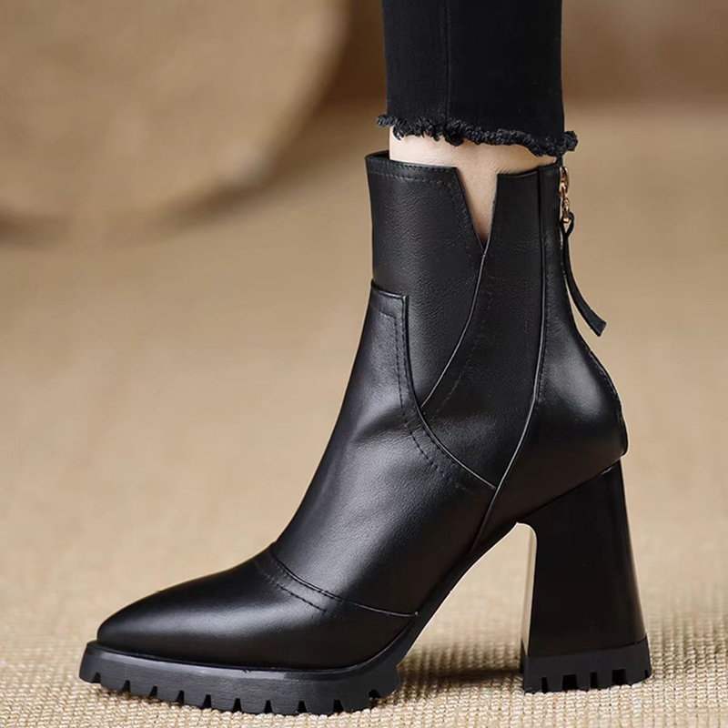 Oulylan Thick High-heeled Wome - Winter Fashion Women Boots 评论和价格