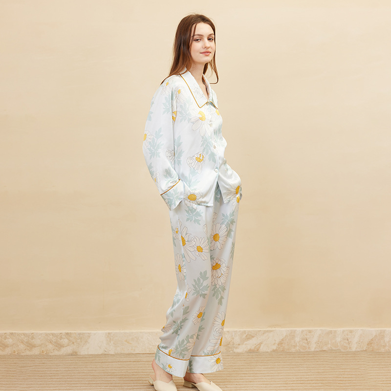 Fashion Daisy Print Pajamas Wo - Women'S Fashion Suit 评论和价格
