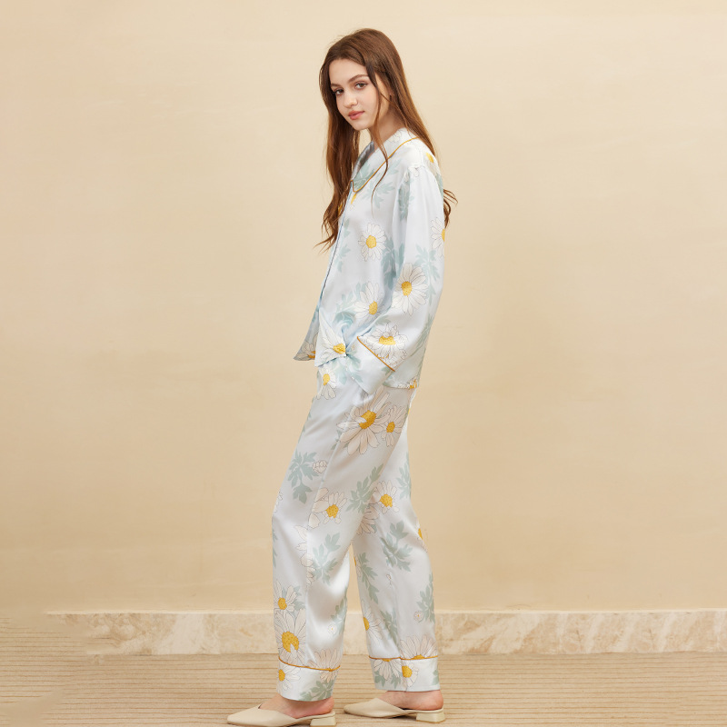 Fashion Daisy Print Pajamas Wo - Women'S Fashion Suit 评论和价格