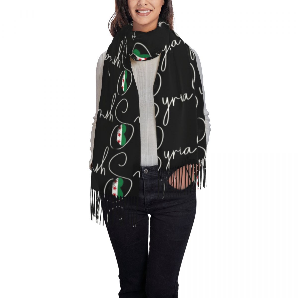 Warm Soft Scarf Winter I Love  - Women'S Fashion Revolution 评论和价格