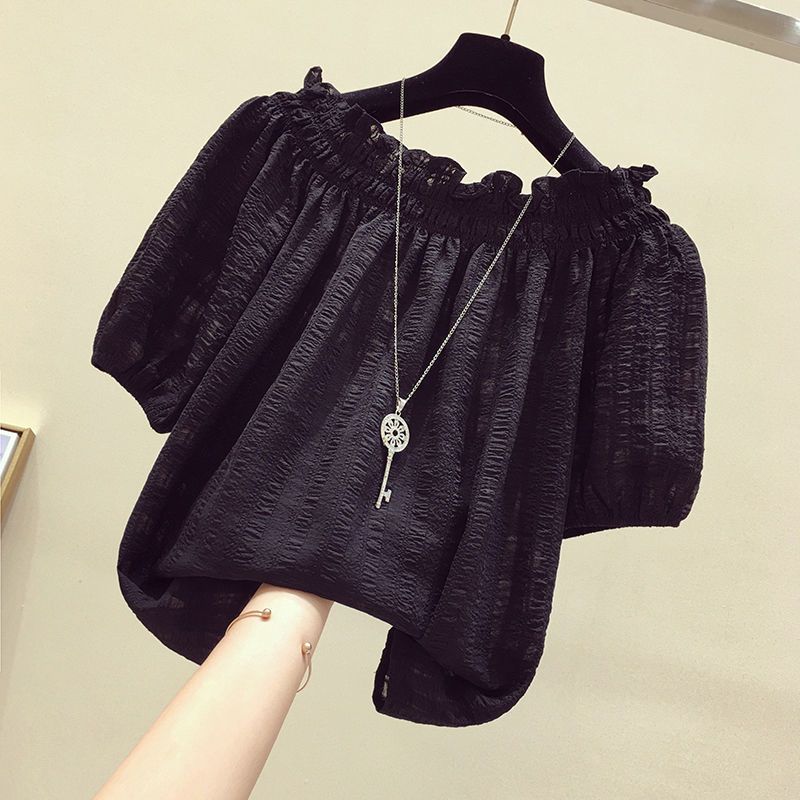 Black Casual Slash Neck Puff S - Women'S Fashion Trends Spring 2026 评论和价格