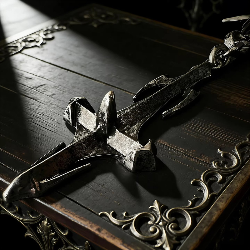 Gothic Thorn Sword Pendant Nec - Women'S Fashion Edgy 评论和价格