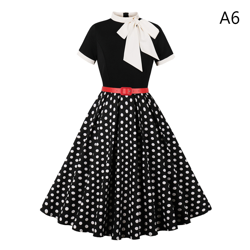 50 60s Vintage Dress Women Pol - Women'S Fashion From The 60S 评论和价格