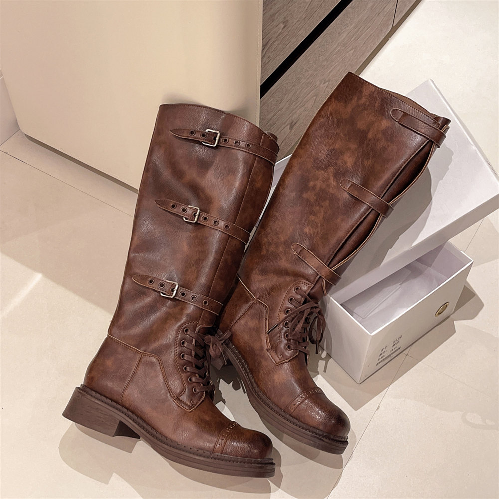 Women's Knee High Boots Vintag - Women'S Fashion Riding Boots 评论和价格