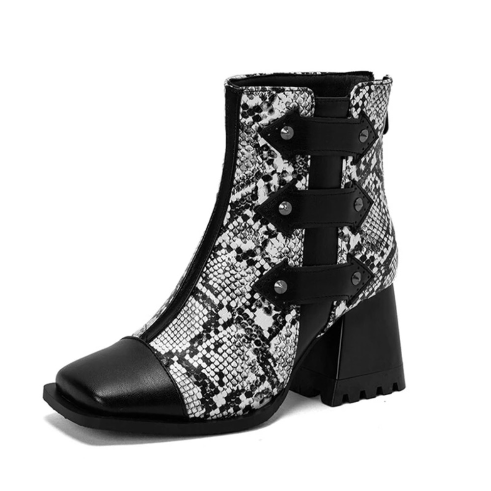 Ankle Boots Women Fashion Squa - Women'S Fashion Riding Boots 评论和价格