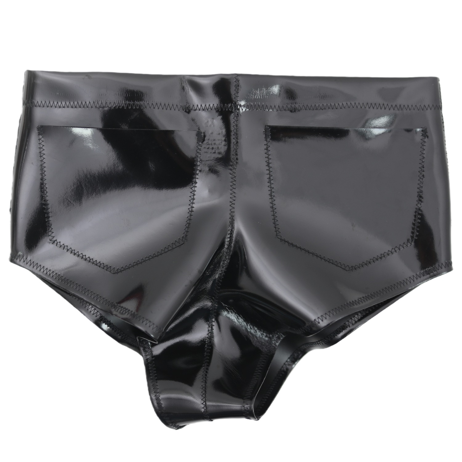 Women Men Glossy Pocket Shorts - Women And Men Fashion 评论和价格