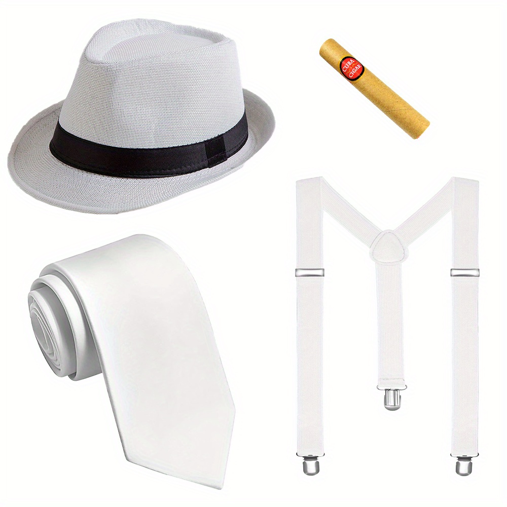 Men's Hat, Suspenders, and Tie - Women'S Fashion In 1920 评论和价格