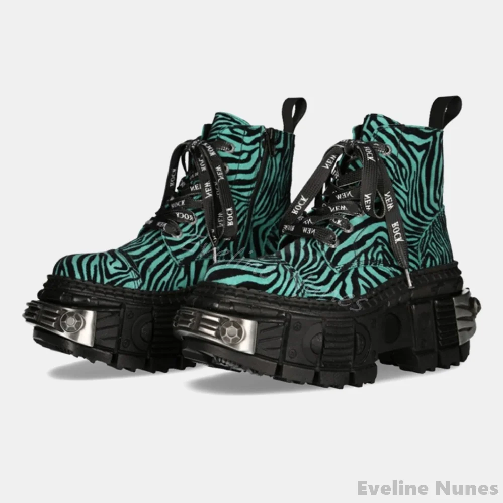 Retro Contrast Color Leopard P - Winter Fashion Women Boots 评论和价格