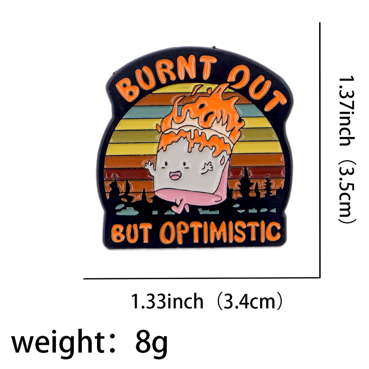 Fire Badges Enamel Pin Brooche - Women Fashion Japan 评论和价格