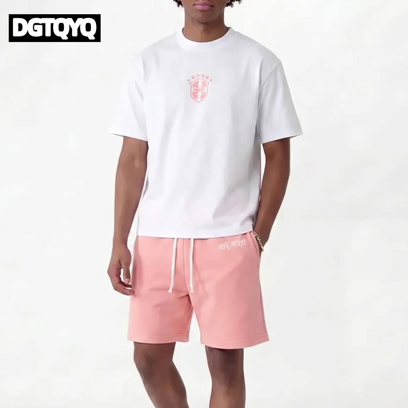 Man's Summer New Pink Embroide - Women And Men Fashion 评论和价格