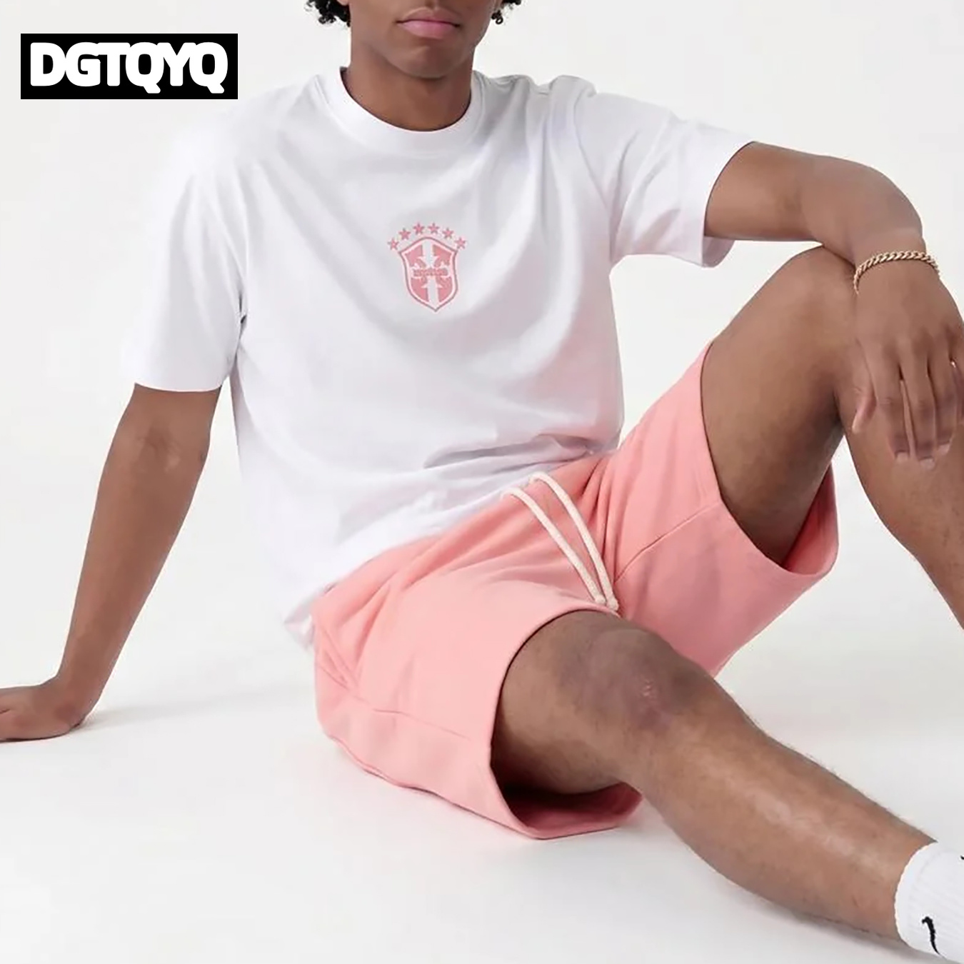 Man's Summer New Pink Embroide - Women And Men Fashion 评论和价格