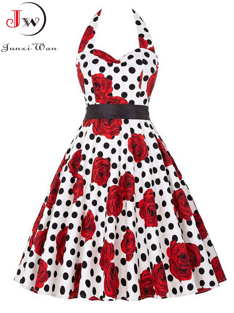 Women Summer Polka Dot Vintage - Women'S Fashion From The 60S 评论和价格