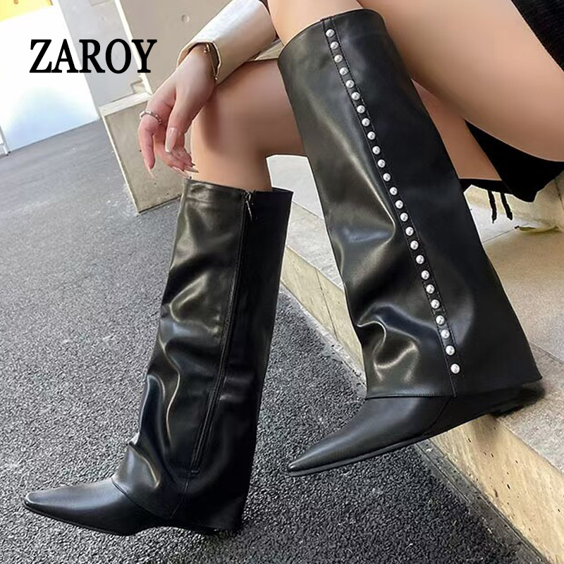 ZAROY Women Boots Winter Fashi - Winter Fashion Women Boots 评论和价格