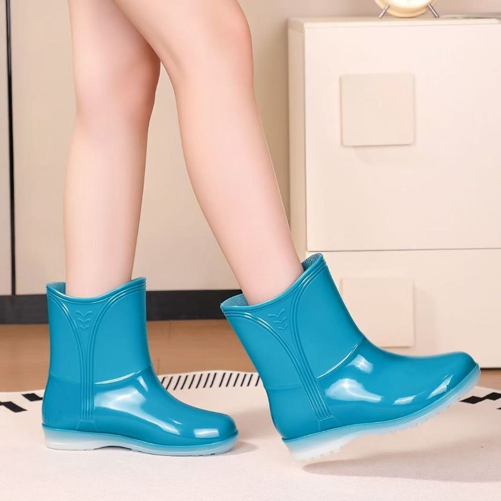 Mid-calf Women Rain Boots Wate - Women'S Fashion Rain Boots 评论和价格
