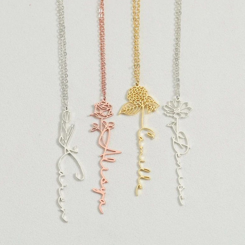 Name Letter Necklace O-Chian F - Women Fashion Name Ideas 评论和价格