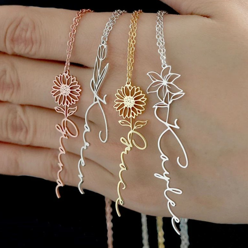 Name Letter Necklace O-Chian F - Women Fashion Name Ideas 评论和价格