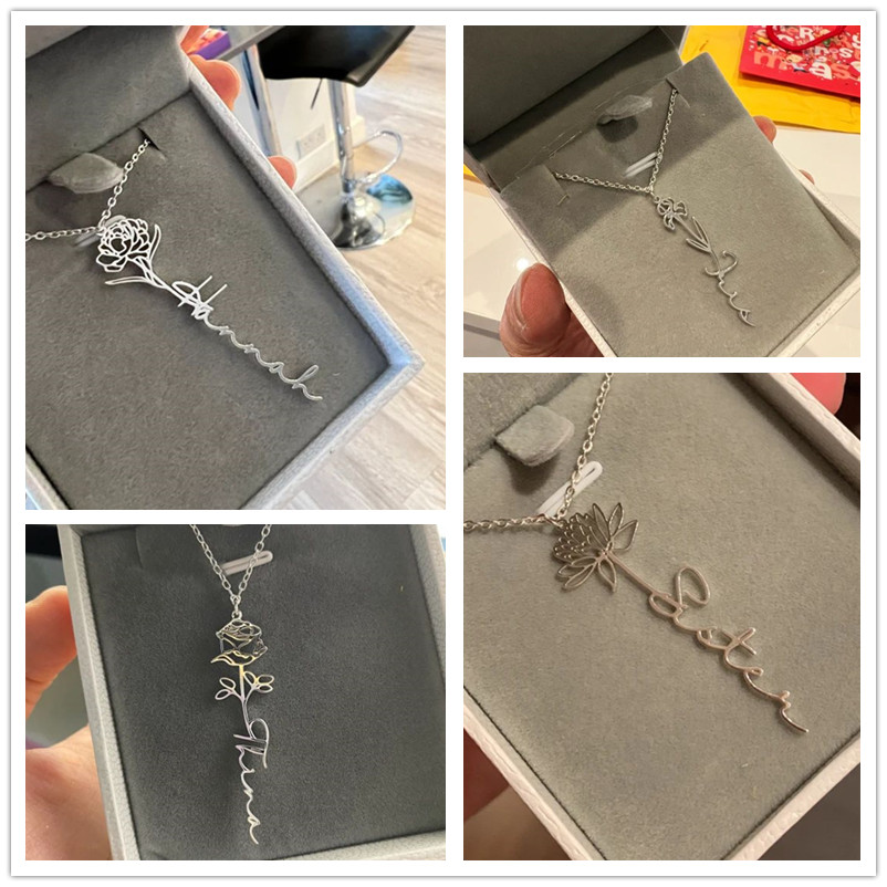 Name Letter Necklace O-Chian F - Women Fashion Name Ideas 评论和价格