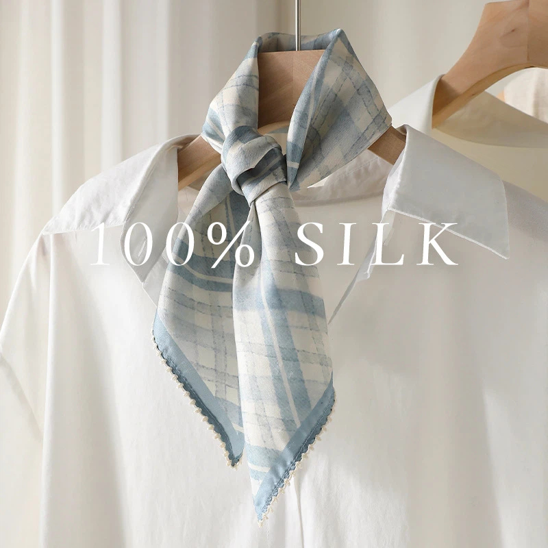 100% Silk scarves ladies sprin - Women Fashion Japan 评论和价格