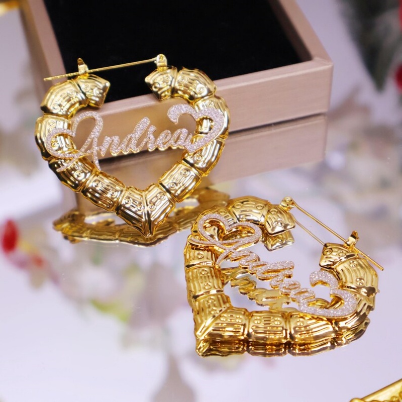 Customized Silver Heart Bamboo - Women Fashion Name Ideas 评论和价格