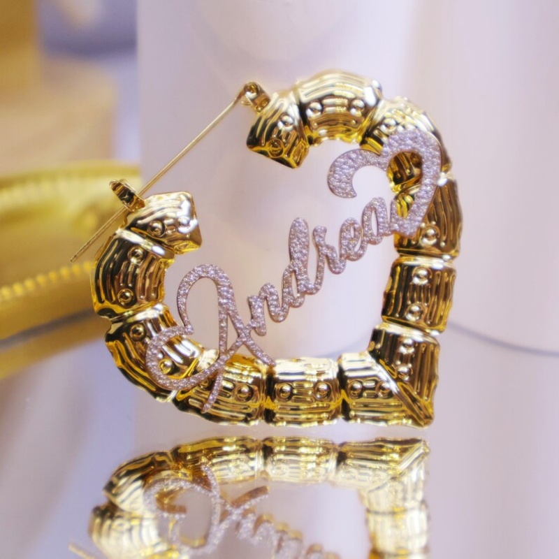 Customized Silver Heart Bamboo - Women Fashion Name Ideas 评论和价格