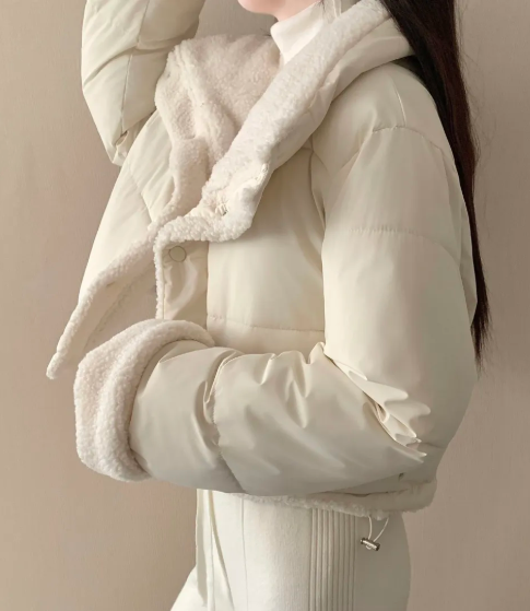 Women Sherpa Collar Puffer Jac - Sherpa Coat Women 评论和价格