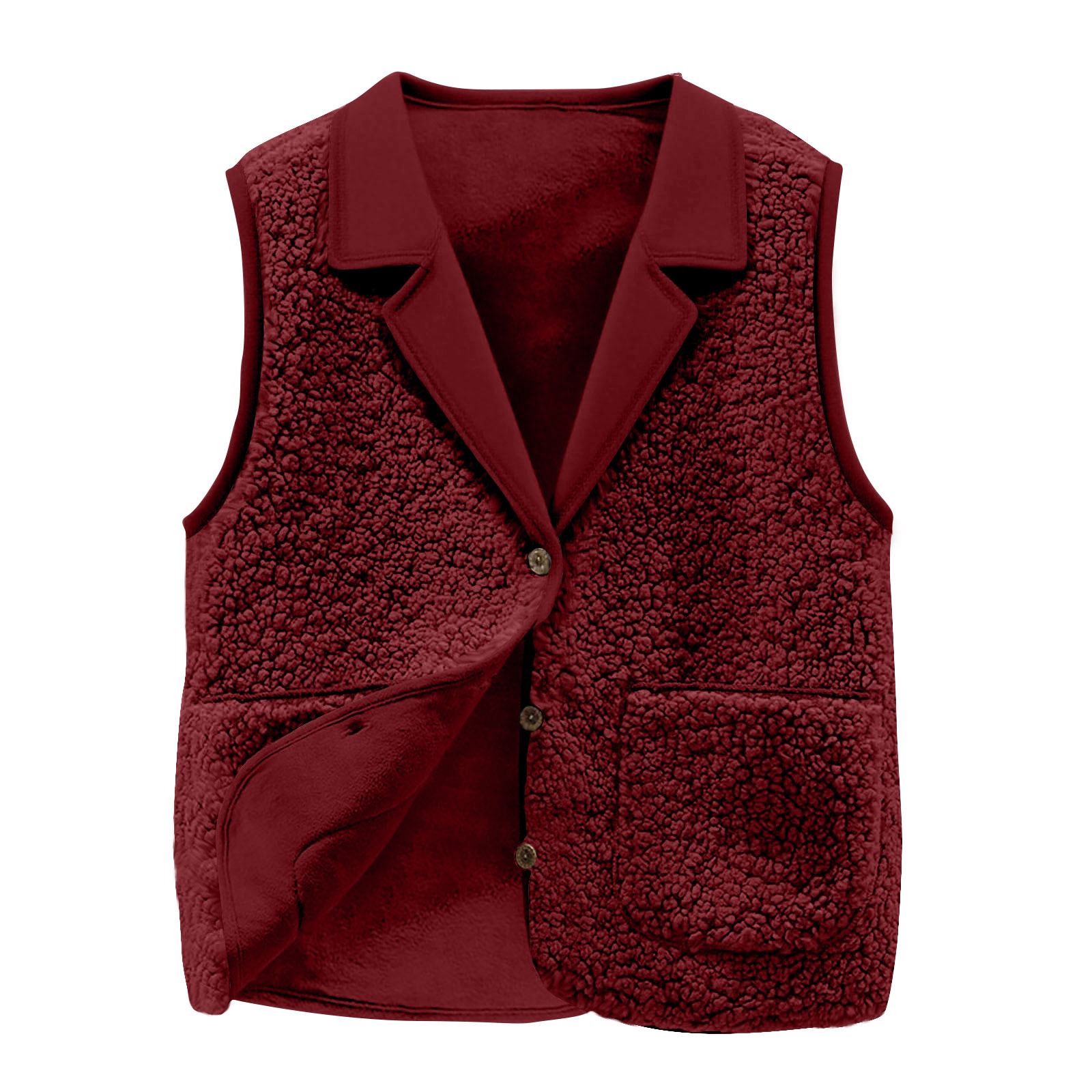 Women's Sherpa Fleece Vest, La - Sherpa Coat Women 评论和价格