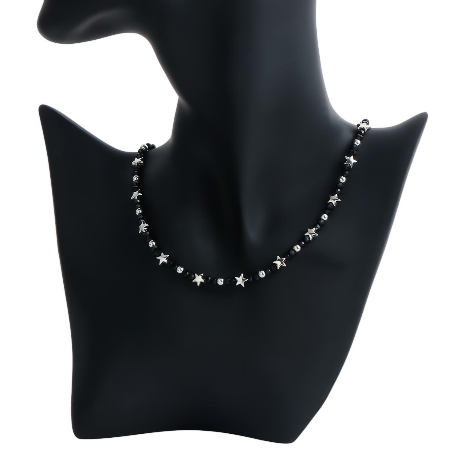 Beaded Star Heart Choker Neckl - Women'S Fashion Edgy 评论和价格
