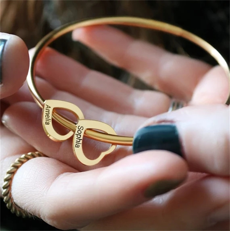 Customized Heart Charm Bracele - Women Fashion Name Ideas 评论和价格