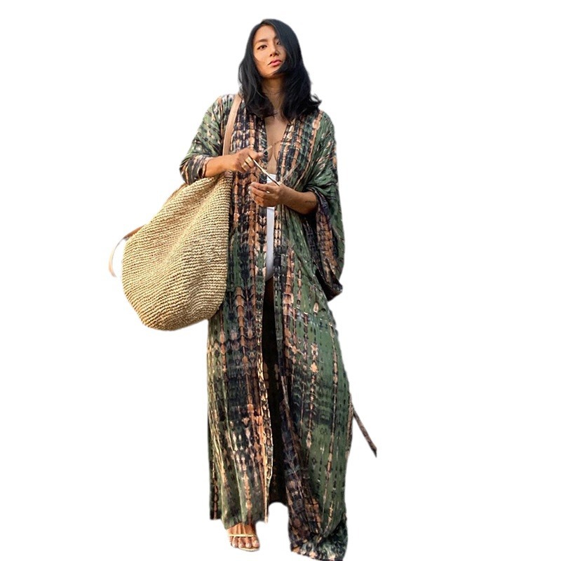 Beach Cover Ups Women Tie Dye  - Women'S Fashion Kimono 评论和价格