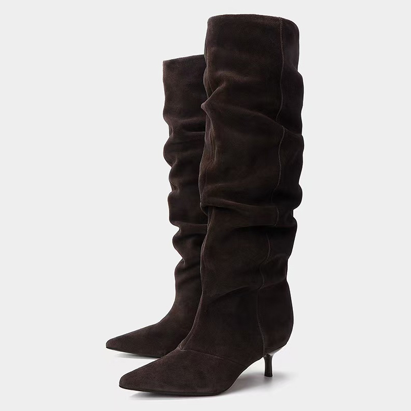 Liyke Runway Fashion Pleated S - Winter Fashion Women Boots 评论和价格