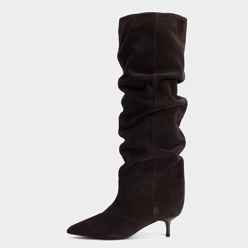 Liyke Runway Fashion Pleated S - Winter Fashion Women Boots 评论和价格