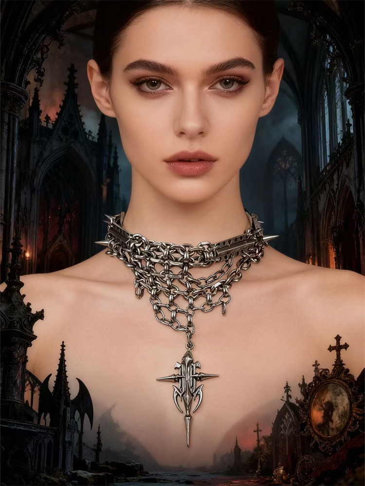 Gothic Multi-Layer Chain Jewel - Women'S Fashion Edgy 评论和价格