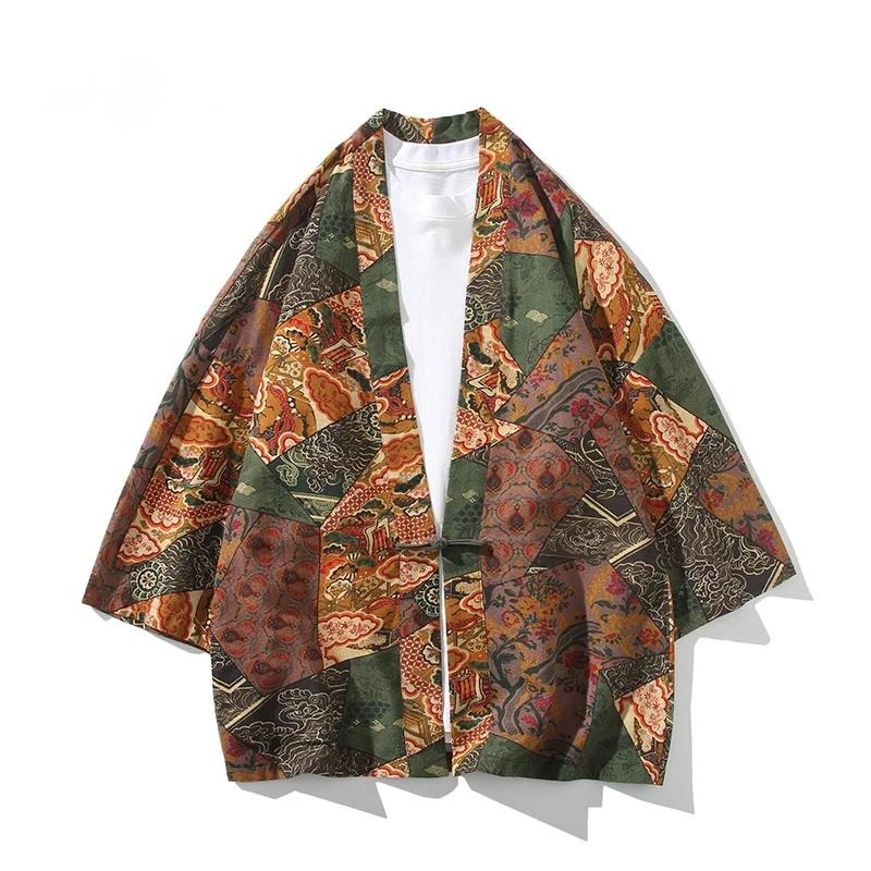 Ethnic Style Print Yukata Men  - Women'S Fashion Kimono 评论和价格