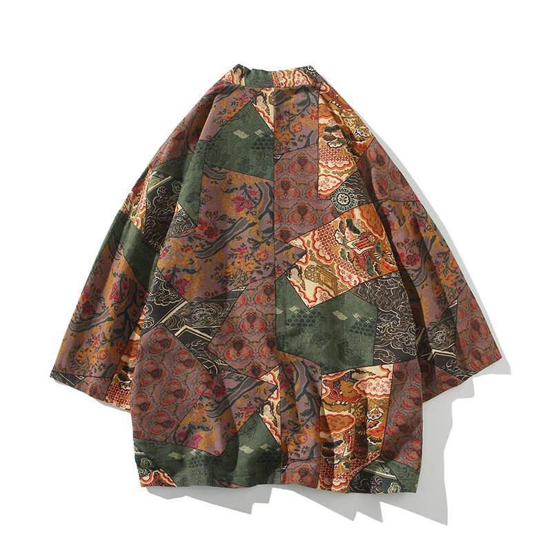 Ethnic Style Print Yukata Men  - Women'S Fashion Kimono 评论和价格